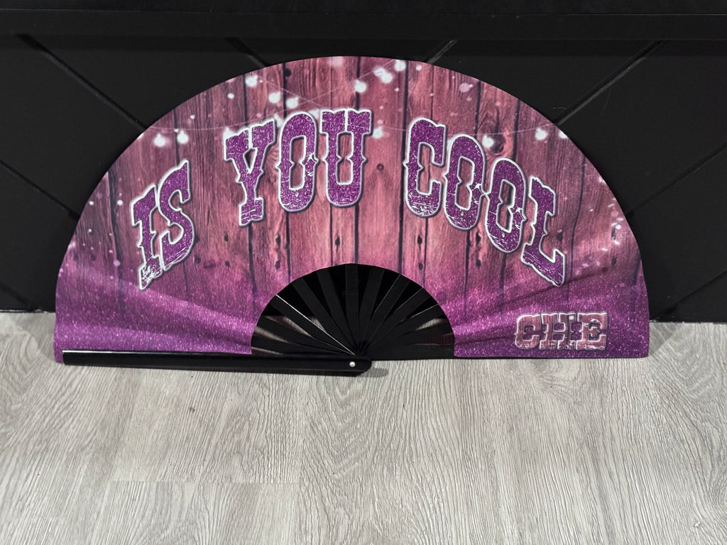 Wood & Glitter Clack Fan (Custom)