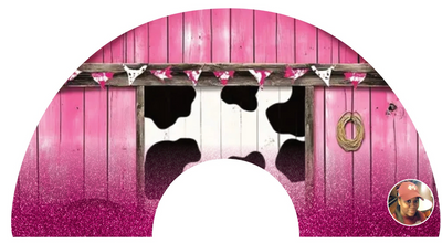 Barn & Glitter Clack Fan (Custom)