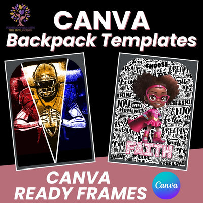 Backpack Template - CANVA (Digital Download ONLY)