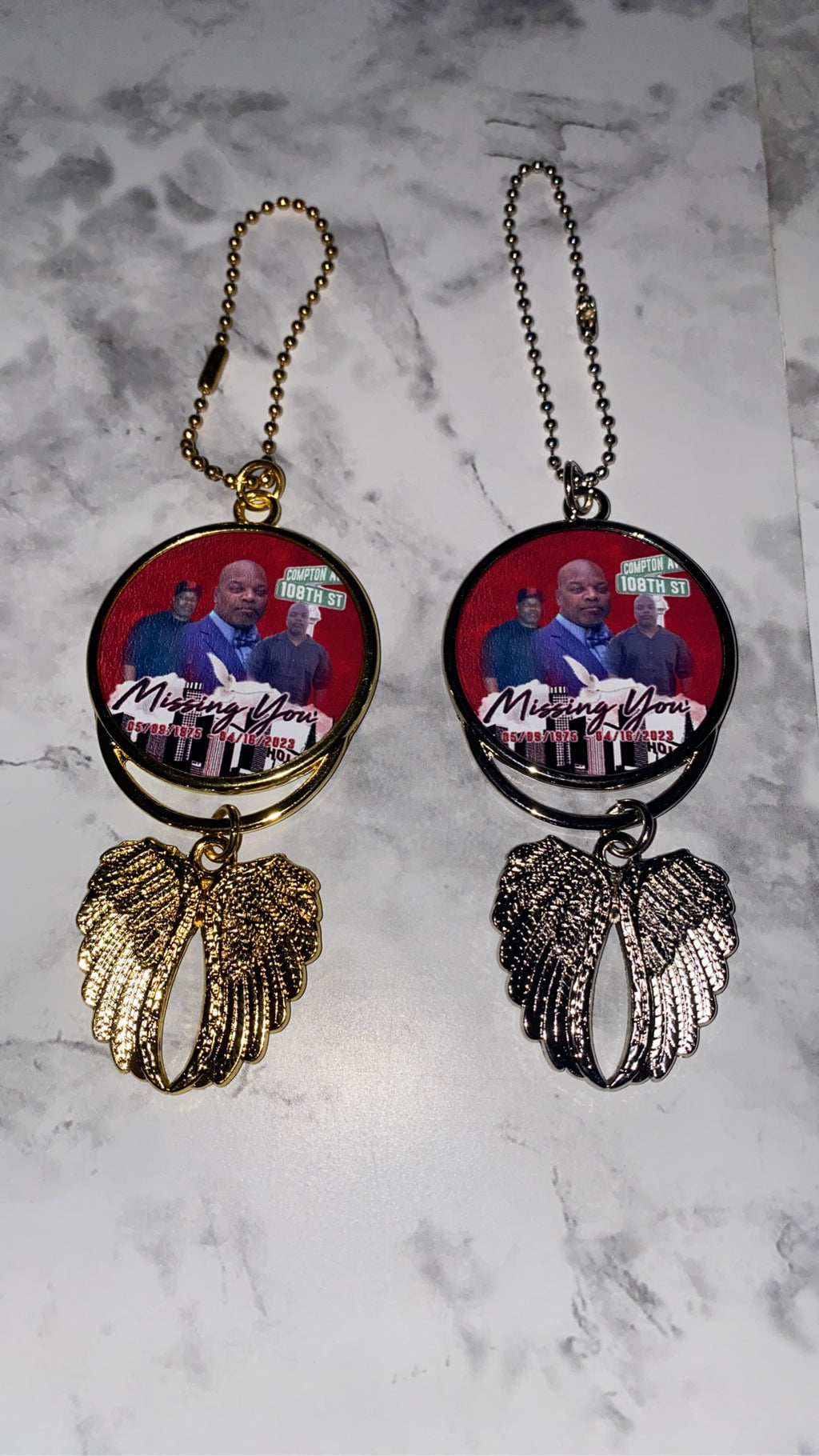 Angel Wings Ornament (custom)