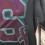 Breast Cancer Letter Spangle Shirt (Custom)