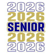 Load image into Gallery viewer, Senior/2026 Stacked Spangle SVG (Digital Download ONLY)
