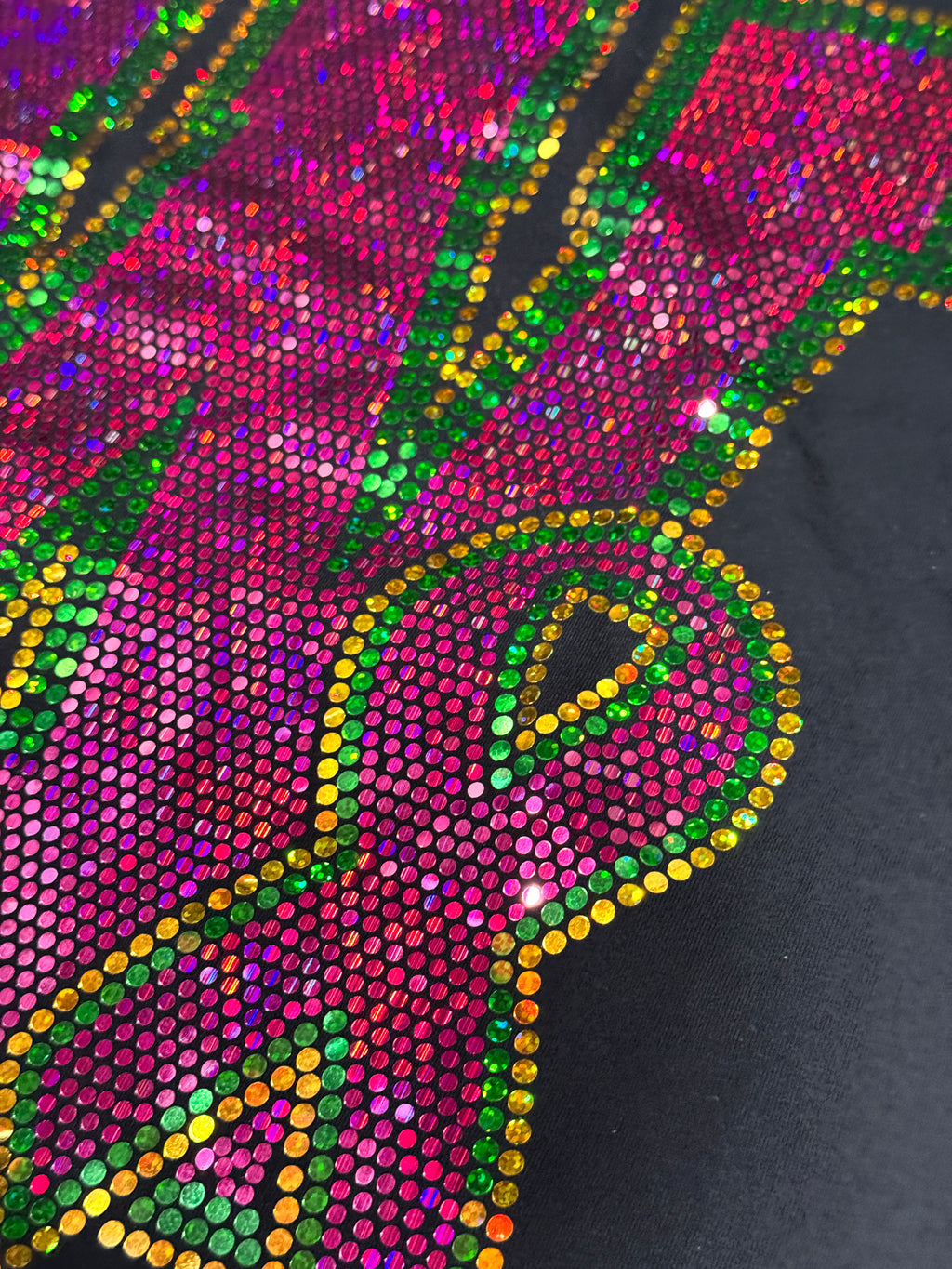 Breast Cancer Letter Spangle Shirt (Custom)