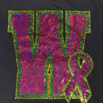 Breast Cancer Letter Spangle Shirt (Custom)