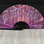 Wood & Glitter Clack Fan (Custom)