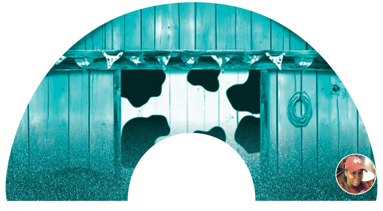 Barn & Glitter Clack Fan (Custom)
