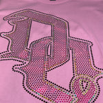 Breast Cancer Letter Spangle Shirt (Custom)