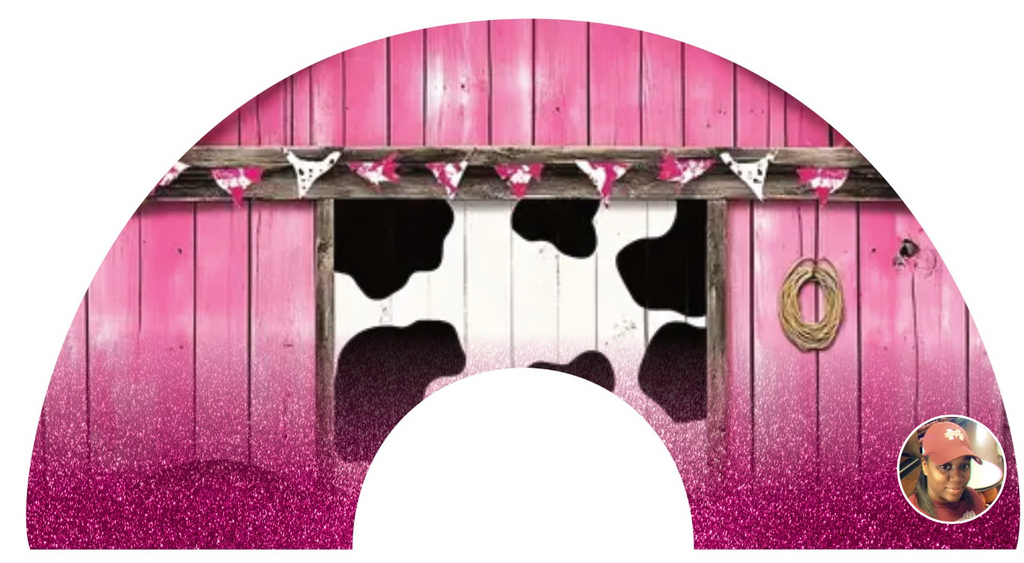 Barn & Glitter Clack Fan (Custom)