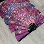 Wood & Glitter Clack Fan (Custom)