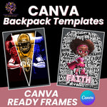 Backpack Template - CANVA (Digital Download ONLY)
