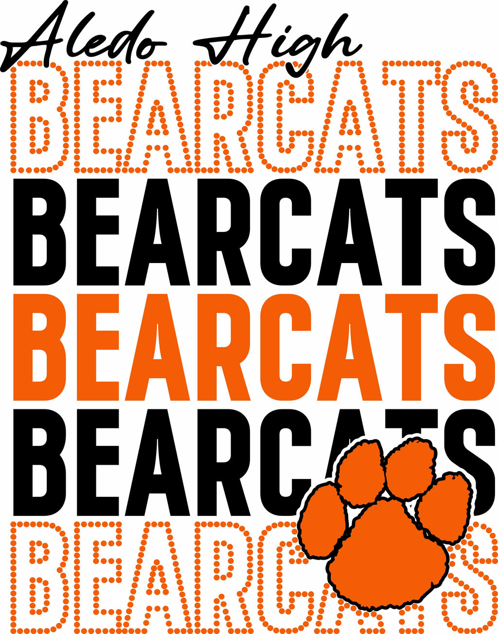 Custom Stacked Spangle SVG (Digital Download ONLY)