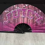 Wood & Glitter Clack Fan (Custom)