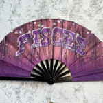 Wood & Glitter Clack Fan (Custom)