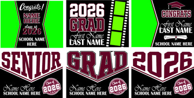 Grad Yard Sign Templates
