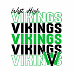 Custom Stacked Spangle SVG (Digital Download ONLY)