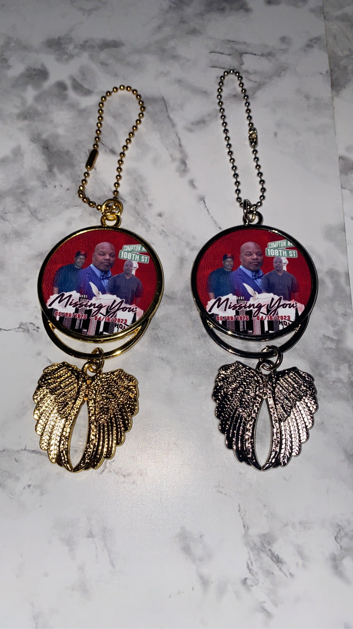Angel Wings Ornament (custom)