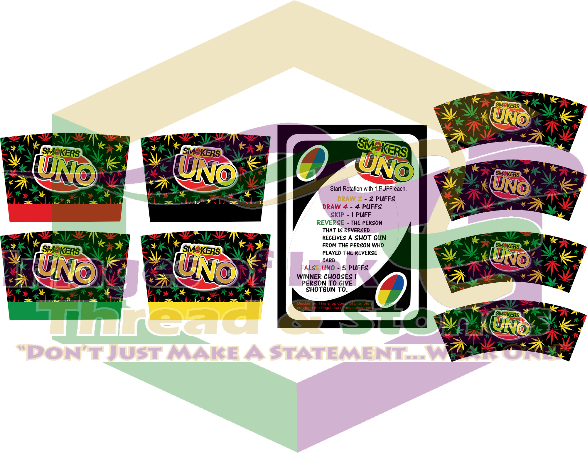 Smokers Uno Game Template