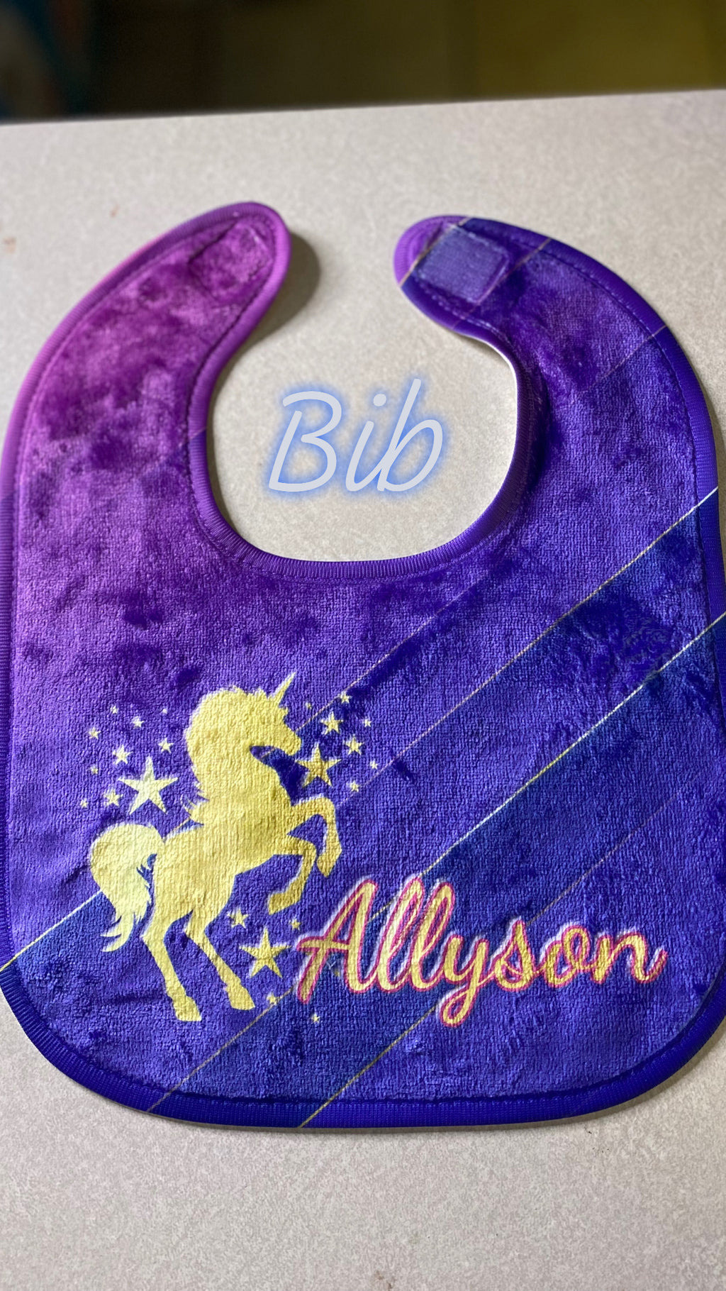 Plush Bib and Burp Cloth (Blank)