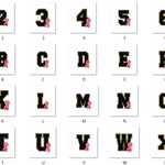 BCA Block Letters BLACK PNG (Digital Download ONLY)