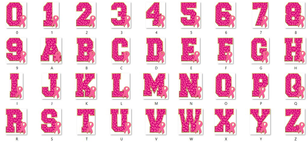 BCA Block Letters PINK PNG (Digital Download ONLY)