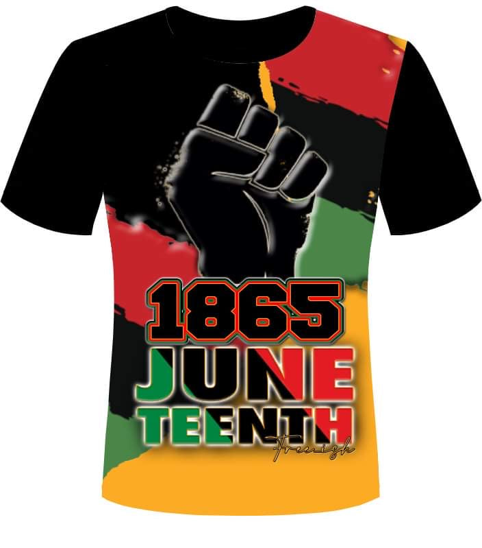 Juneteenth Fist All Over Print PNG (Digital Download ONLY)